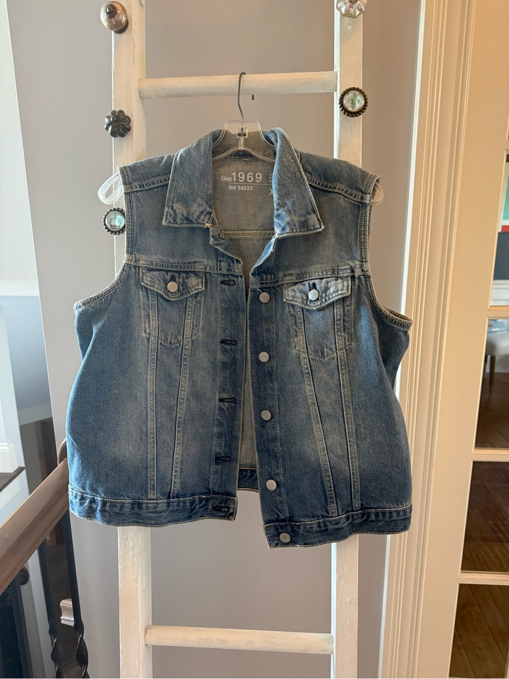 Gap Blue Denim Vest